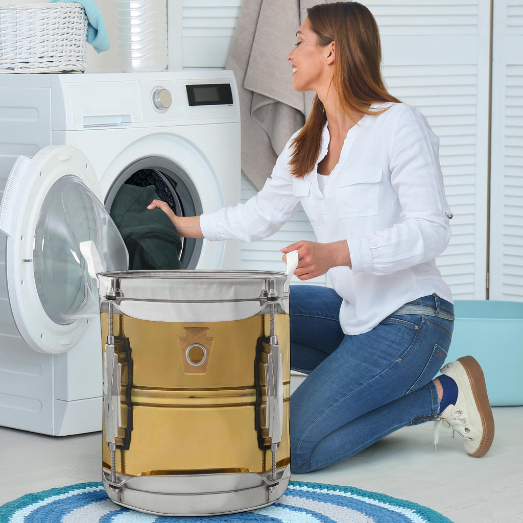 Awesome Metal Snare Drum Laundry Basket