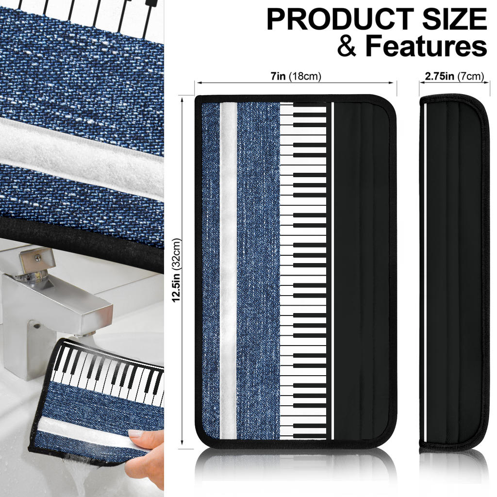 Piano And Jeans Seat Belt Covers