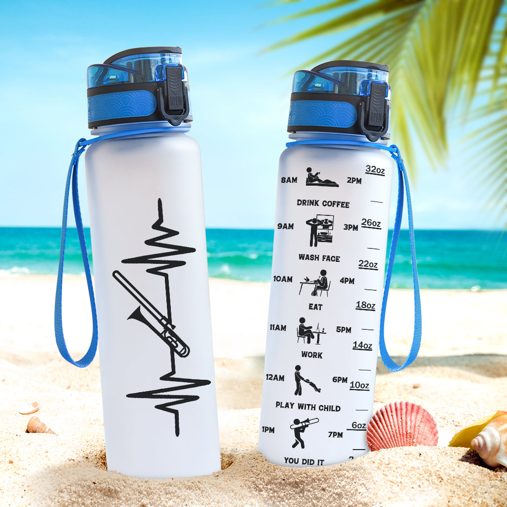 Trombone Heartbeat Hydro Tracking Bottle