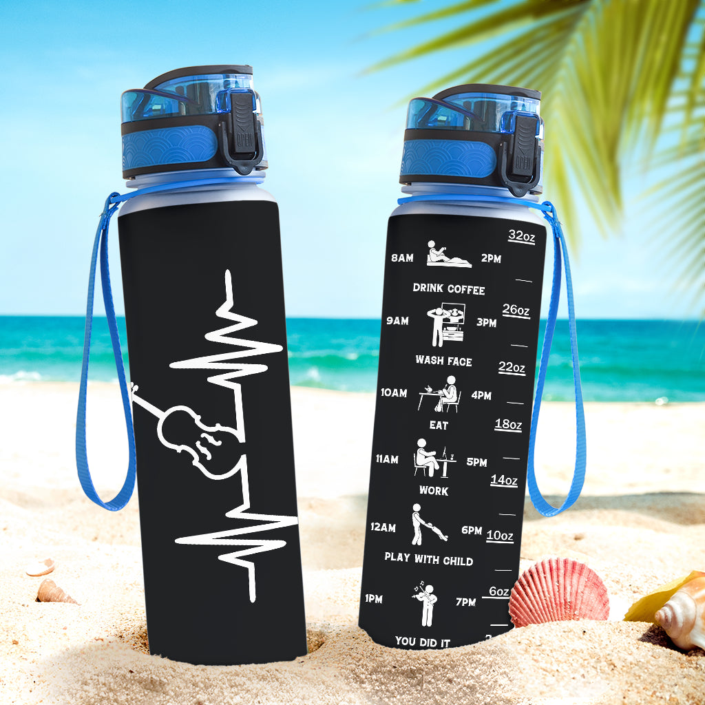 Violin Heartbeat Hydro Tracking Bottle