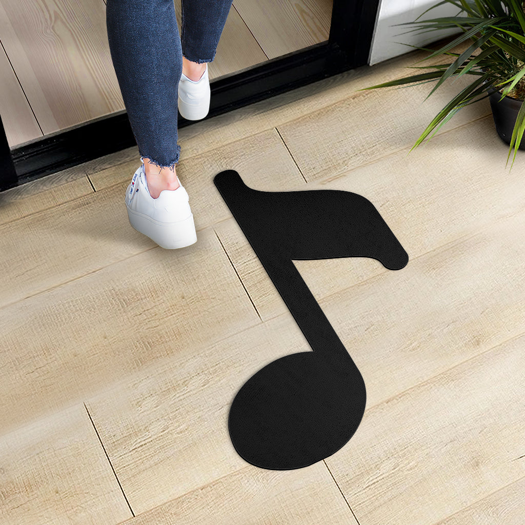 Note Shape Door Mat