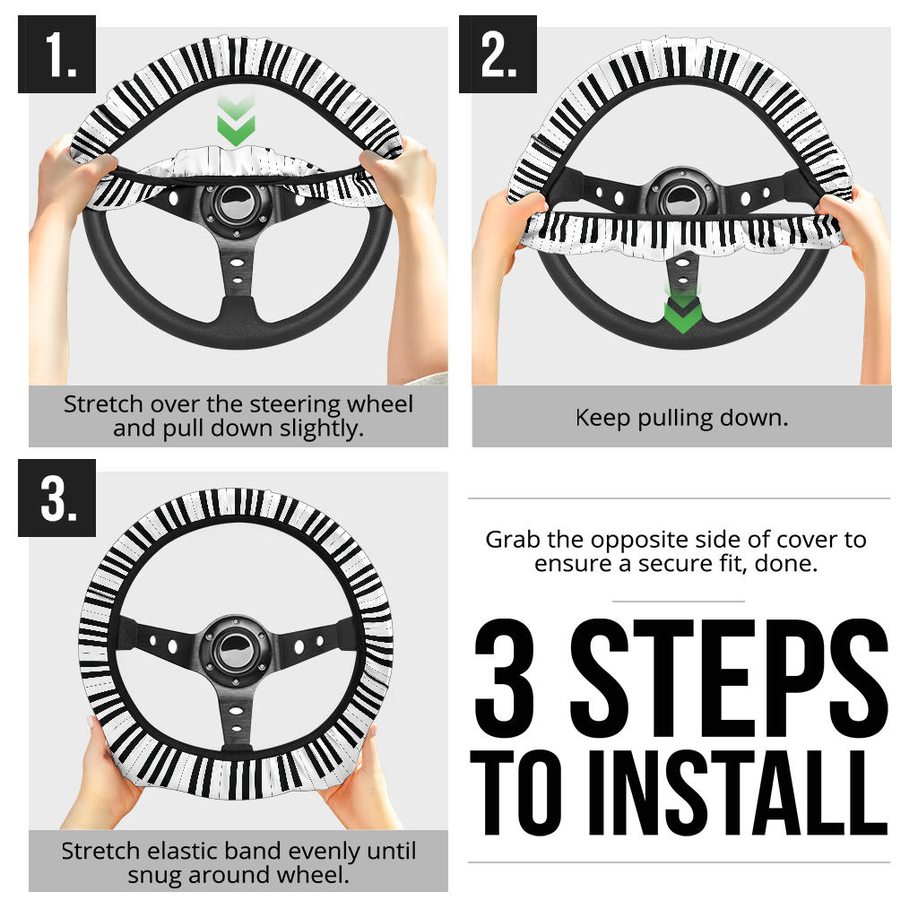 Piano Keys Wheel Cover