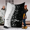 Piano and Music Notes Premium Blanket