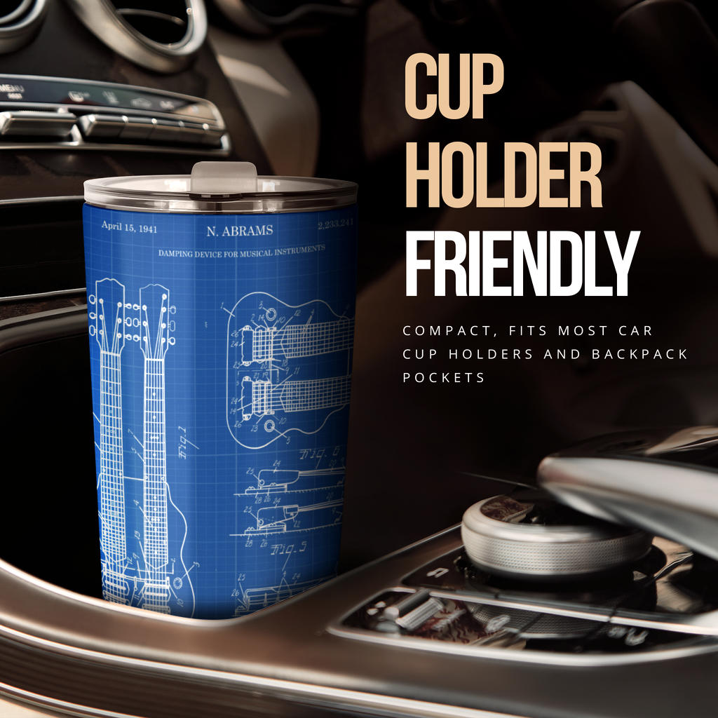 Electric Guitar Blue Patent Tumbler
