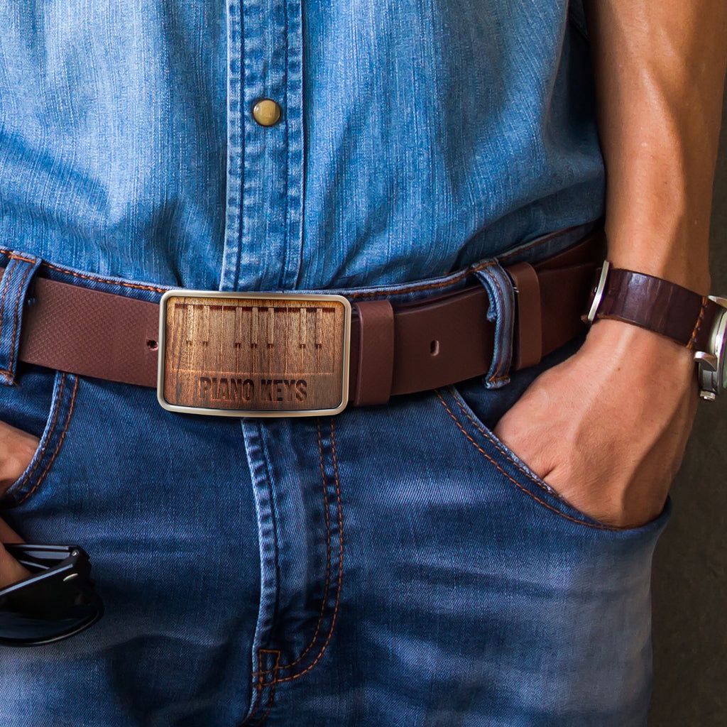 Piano Keys Belt Buckle