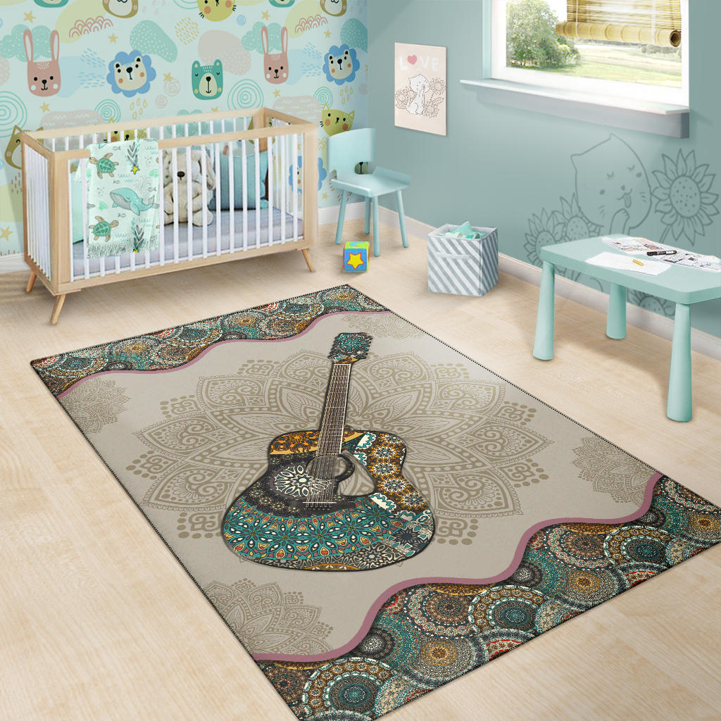 Guitar Mandala Area Rug - { shop_name }} - Review
