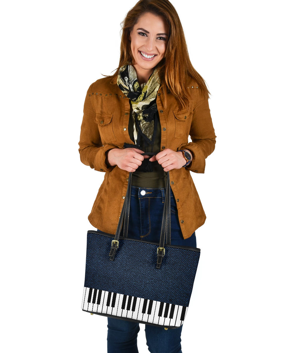 Piano Fabric Leather Bag
