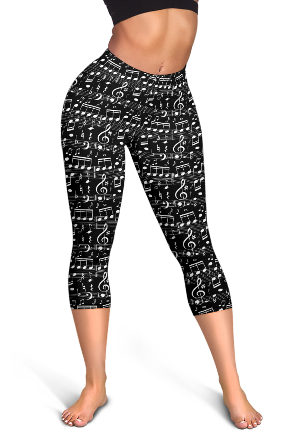 Music Notes Capris