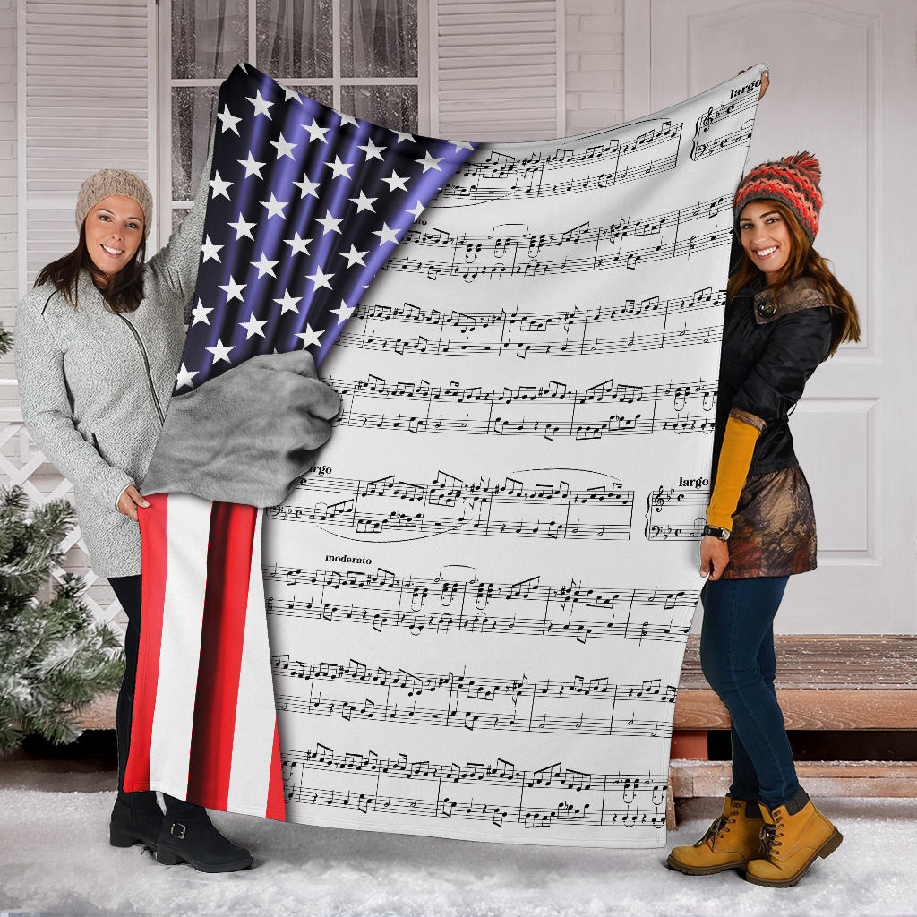 Sheet Music Notes Blanket