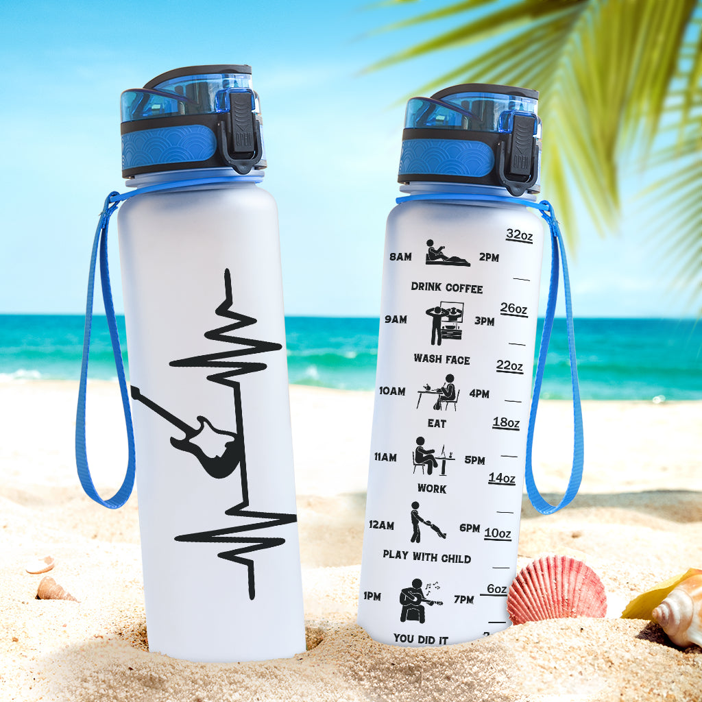 Guitar Heartbeat Hydro Tracking Bottle - { shop_name }} - Review