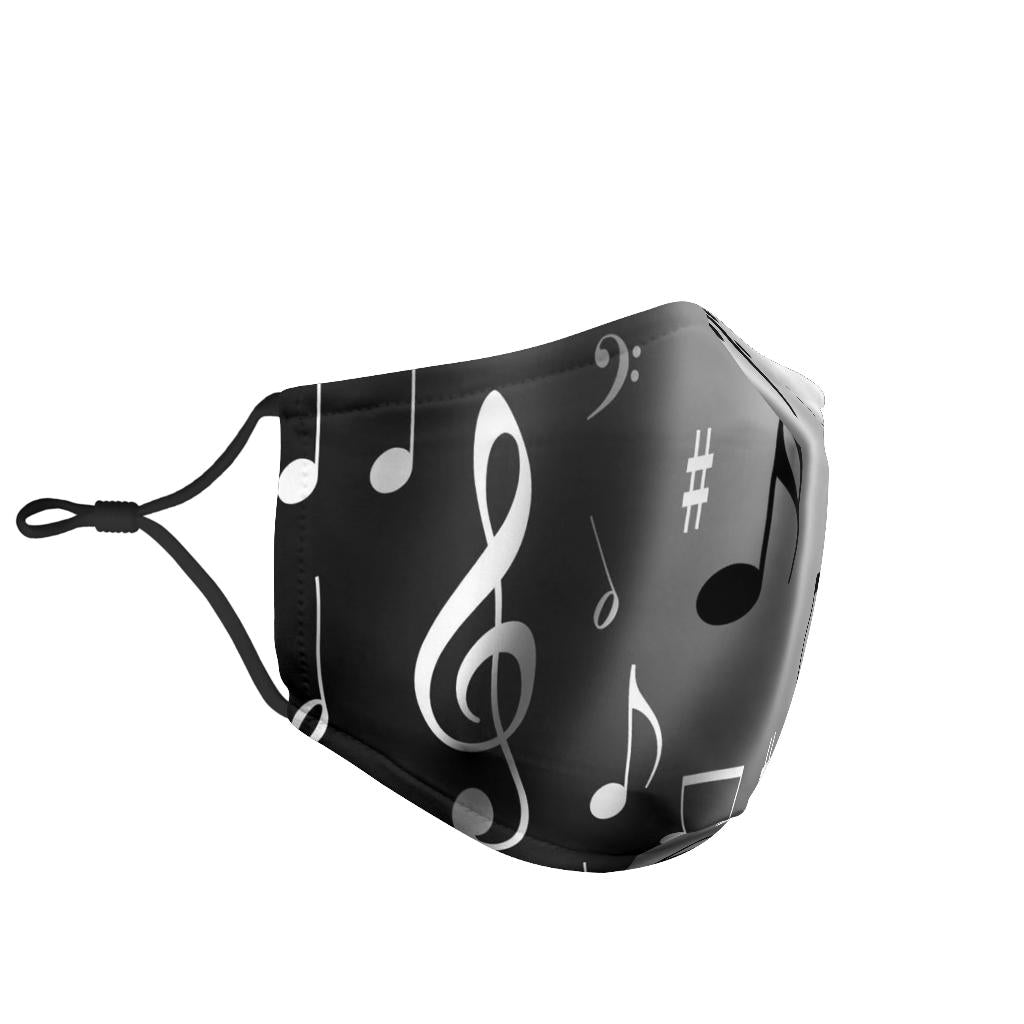 Music Notes Face Mask