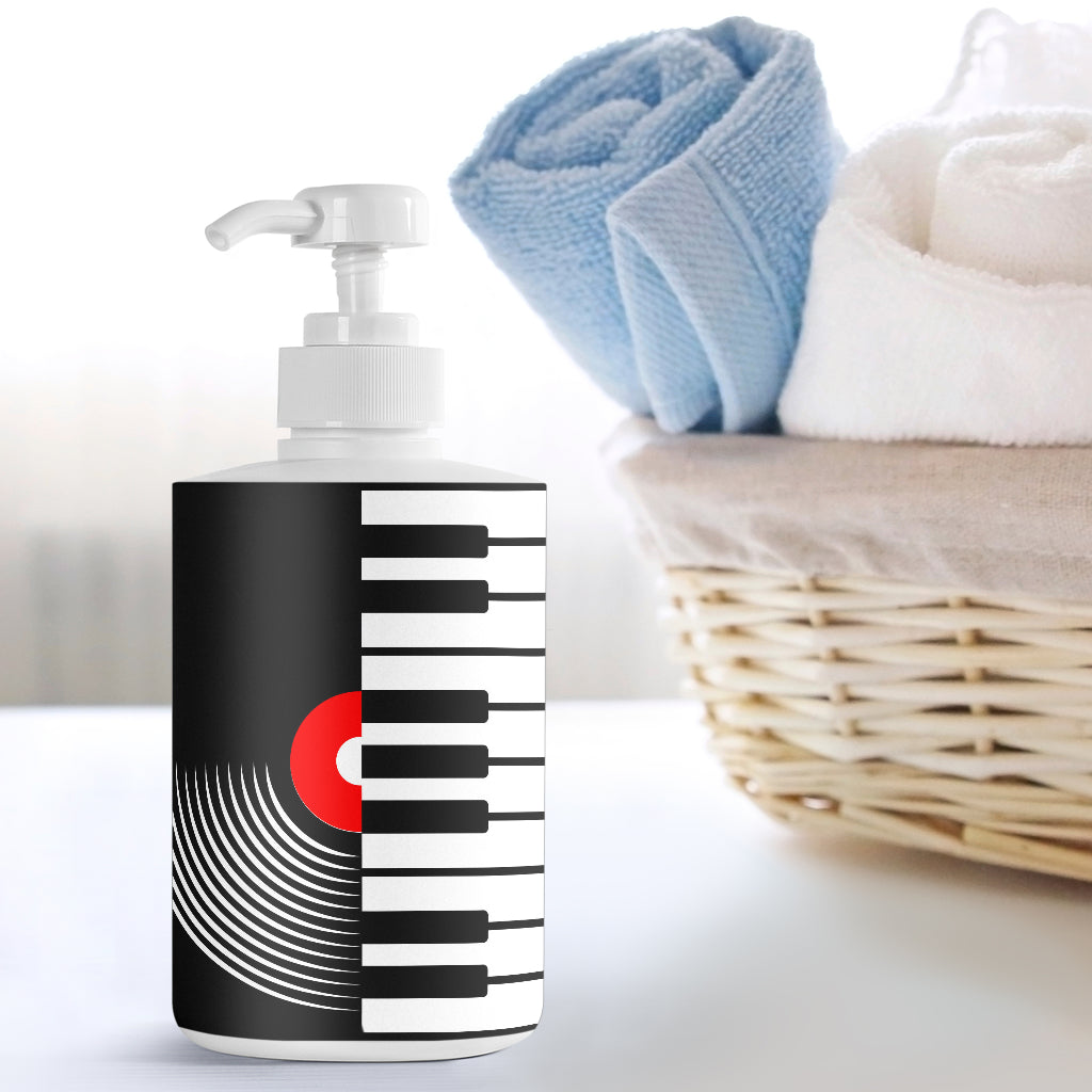 Piano Keys Vinyl Sanitizer Bottle