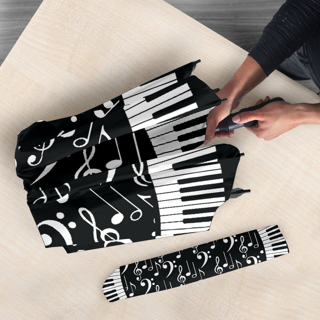 Piano Keys And Music Notes Umbrella