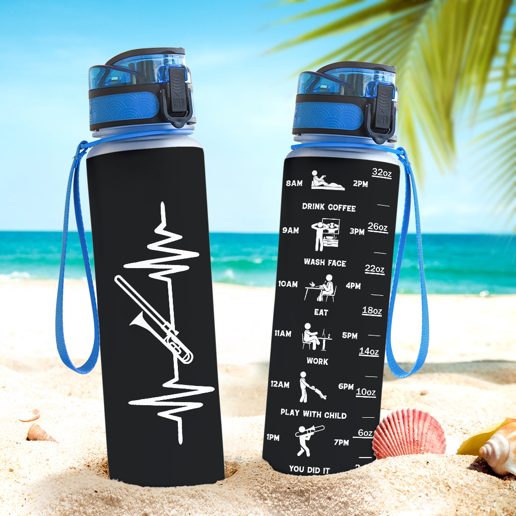 Trombone Heartbeat Hydro Tracking Bottle