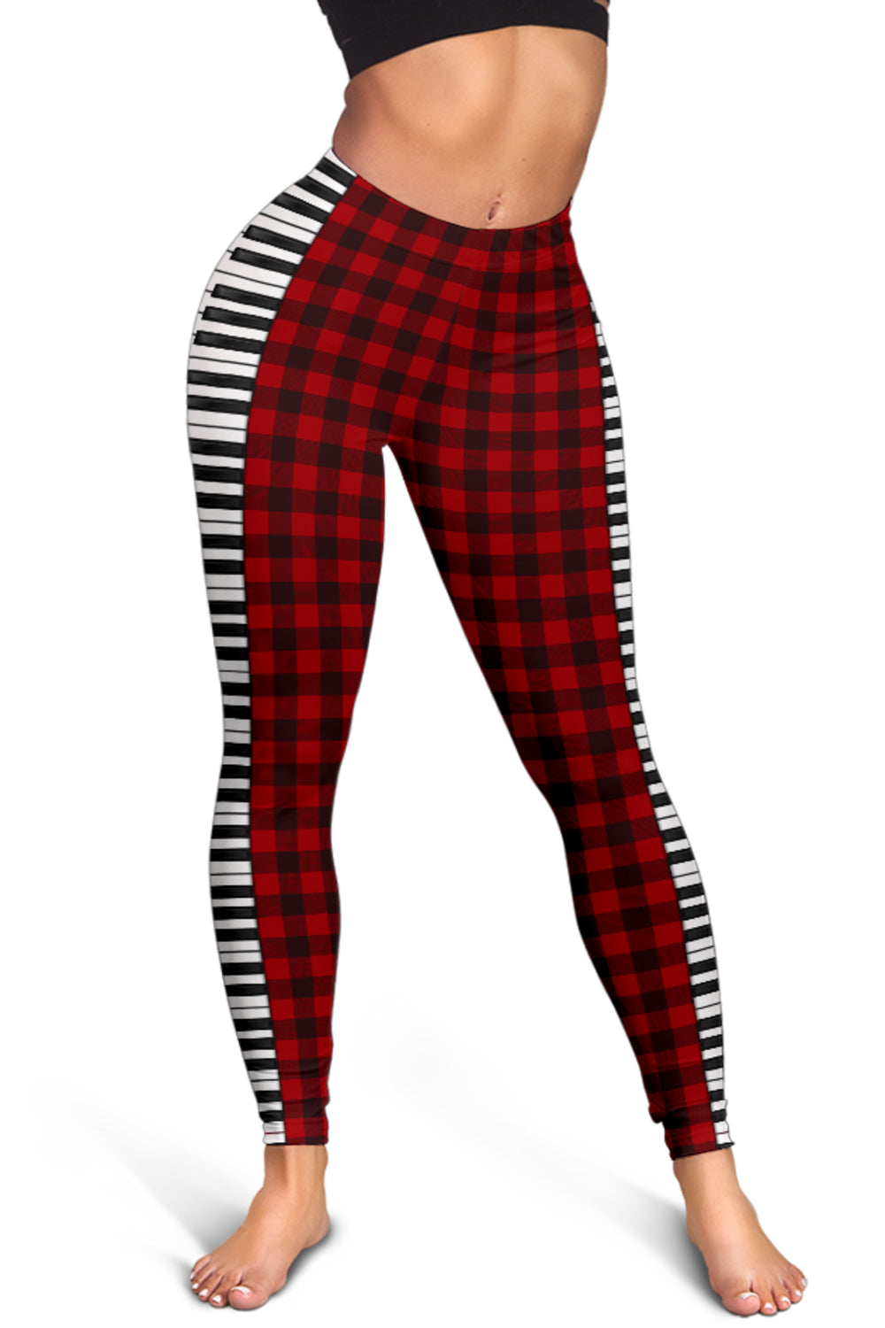 Piano Keys Red Women's Leggings