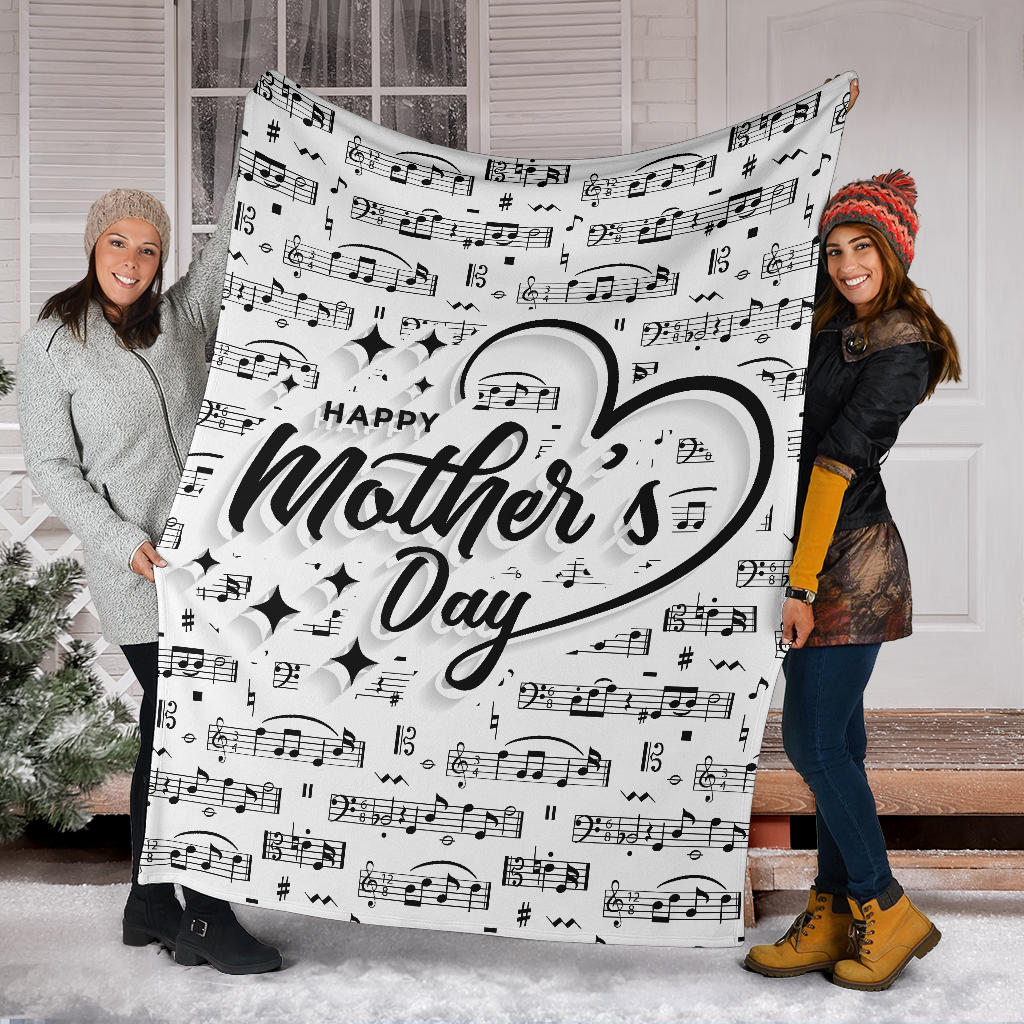 Musical Notes Mother Day's Blanket