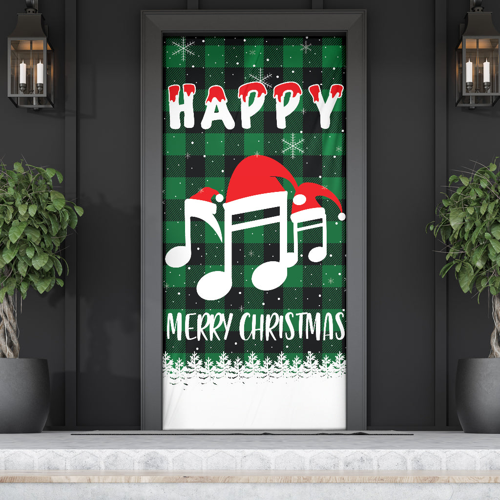 Christmas Music Notes Door Sock