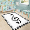 Piano Keys Treble Clef Rug