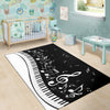 Music Notes And Piano Area Rug