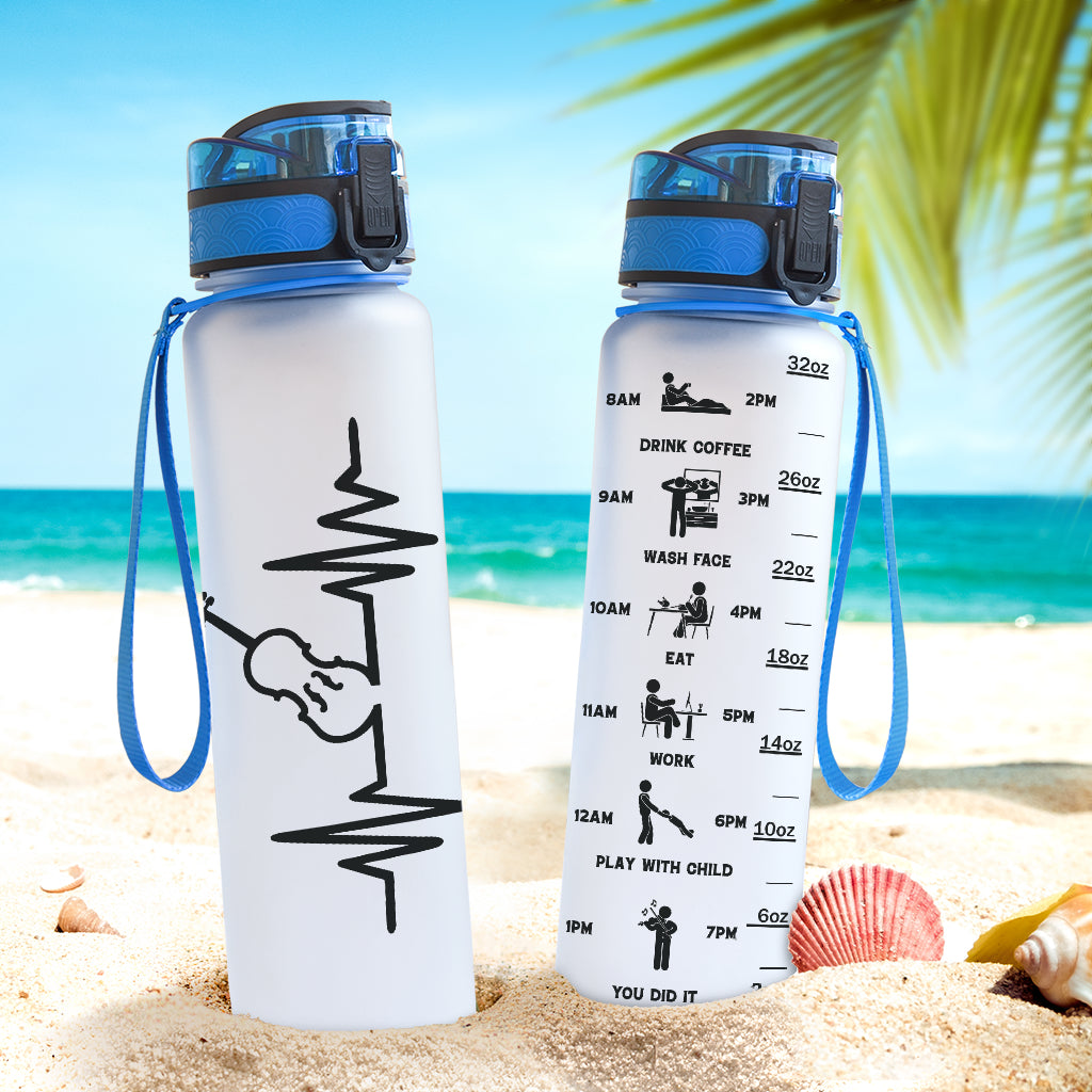 Violin Heartbeat Hydro Tracking Bottle