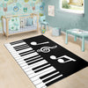 Musical Notes Piano Area Rug