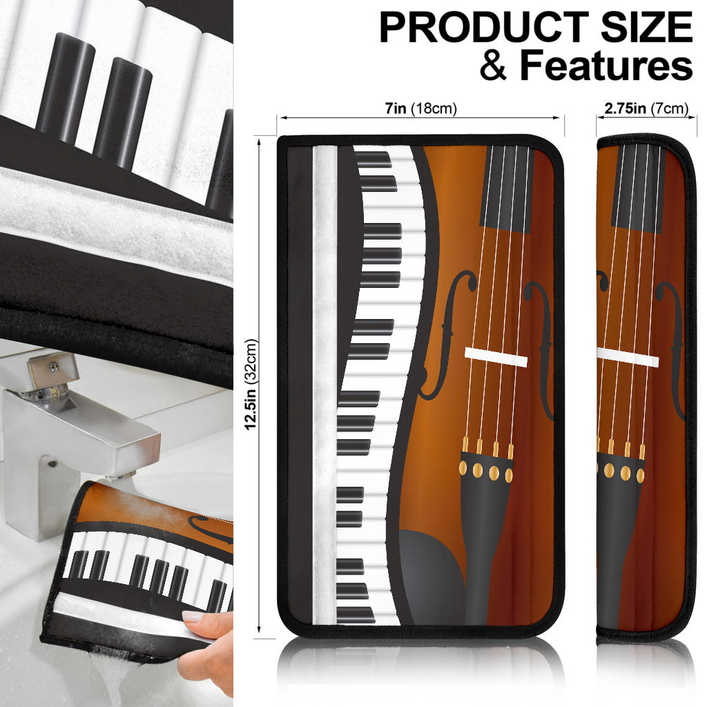 Piano And Violin Seat Belt Covers