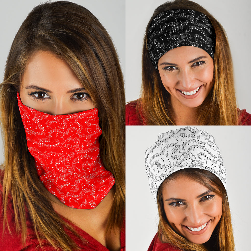 Musical Notes Pattern Bandana 3-Pack