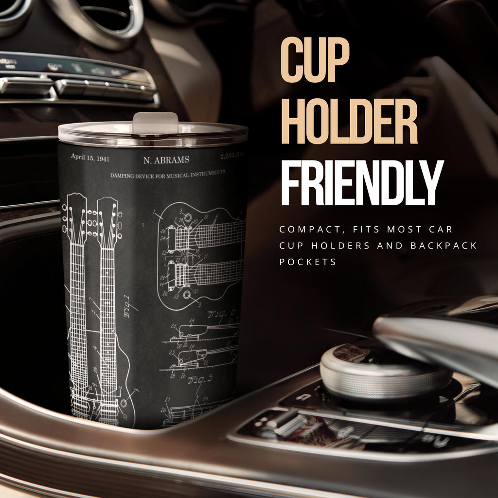 Electric Guitar Black Patent Tumbler