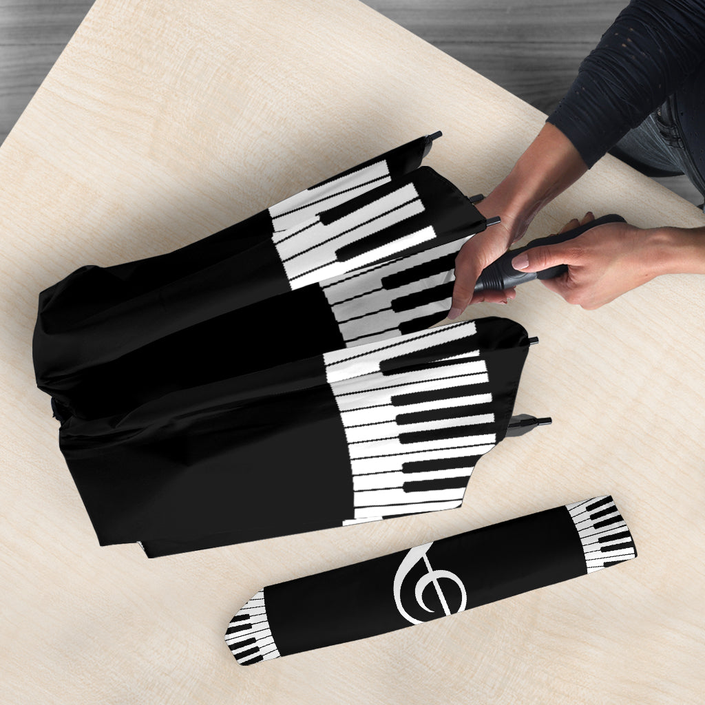 Piano Keys With Treble Clef Umbrella