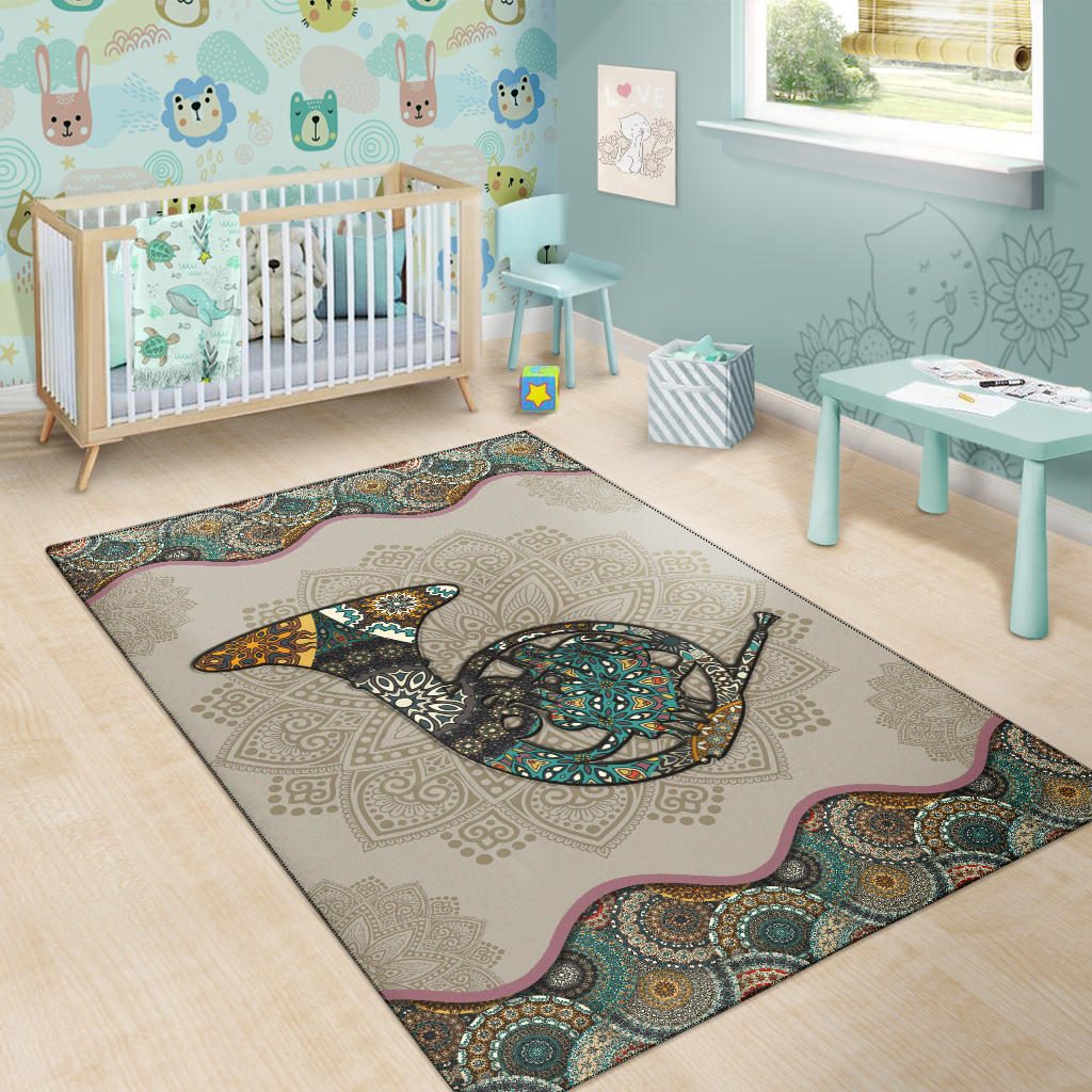 Horn Mandala Area Rug