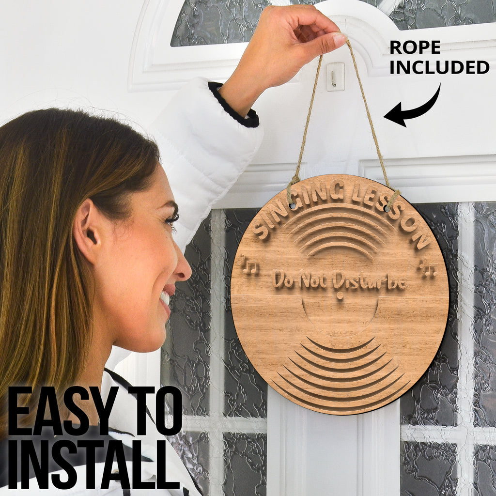 Vinyl Record Door Sign