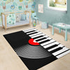 Piano Keys Vinyl Area Rug