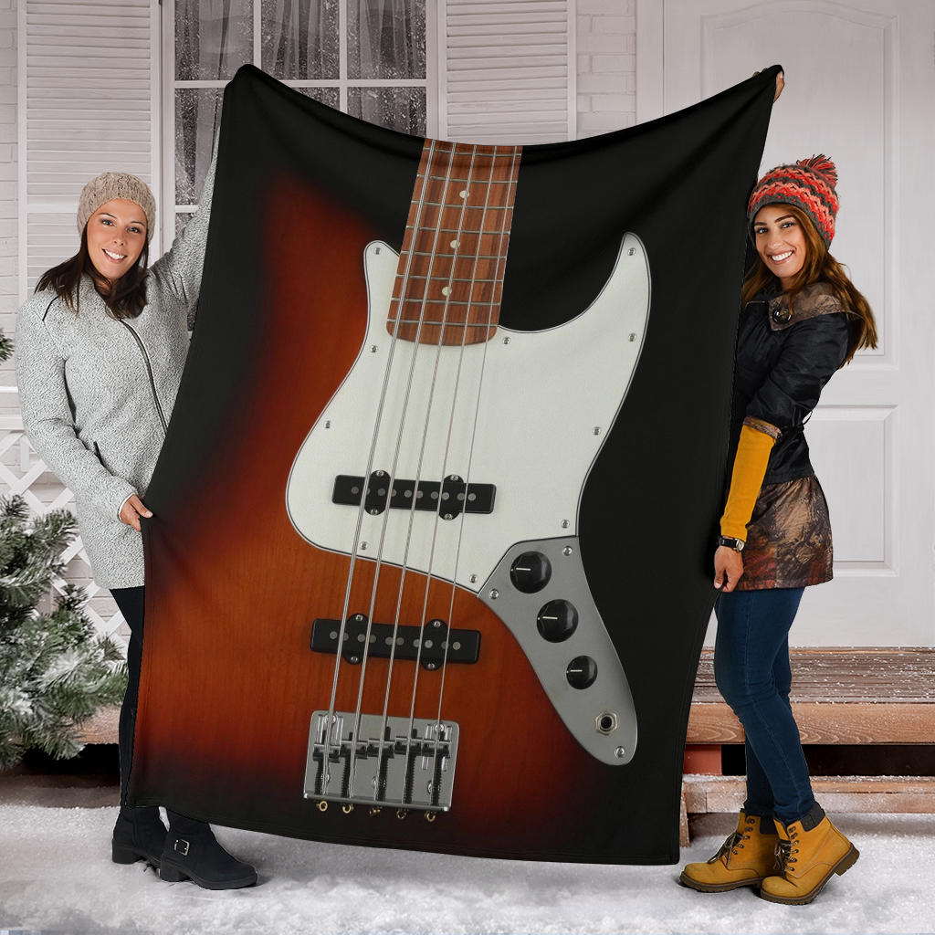 Bass Guitar Premium Blanket