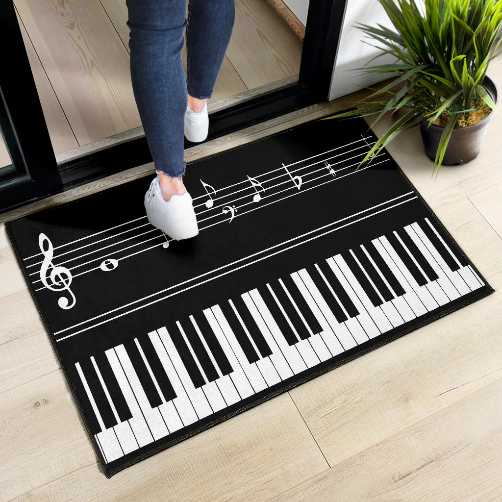 Piano Key Musical Notes Door Mat