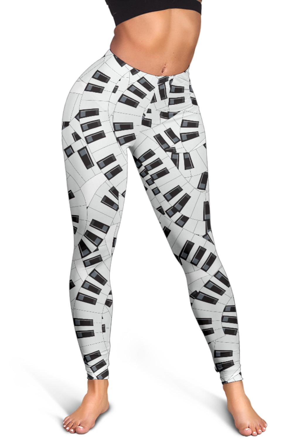 Piano White Women's Leggings