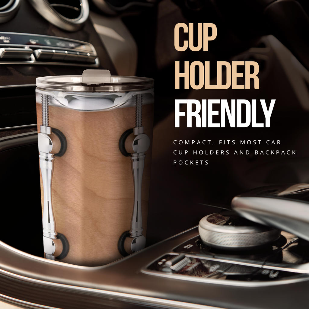 Wooden Drum Tumbler
