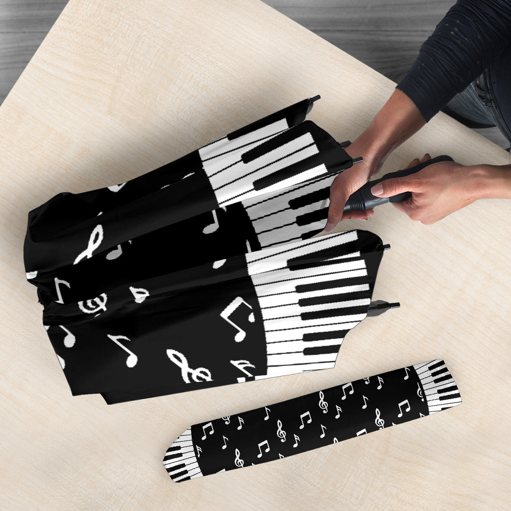 Piano Keys Musical Notes Umbrella
