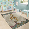 Music Note Treble Clef Area Rug