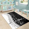 Piano And Music Notes Area Rug