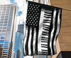 Piano Keys American Flag