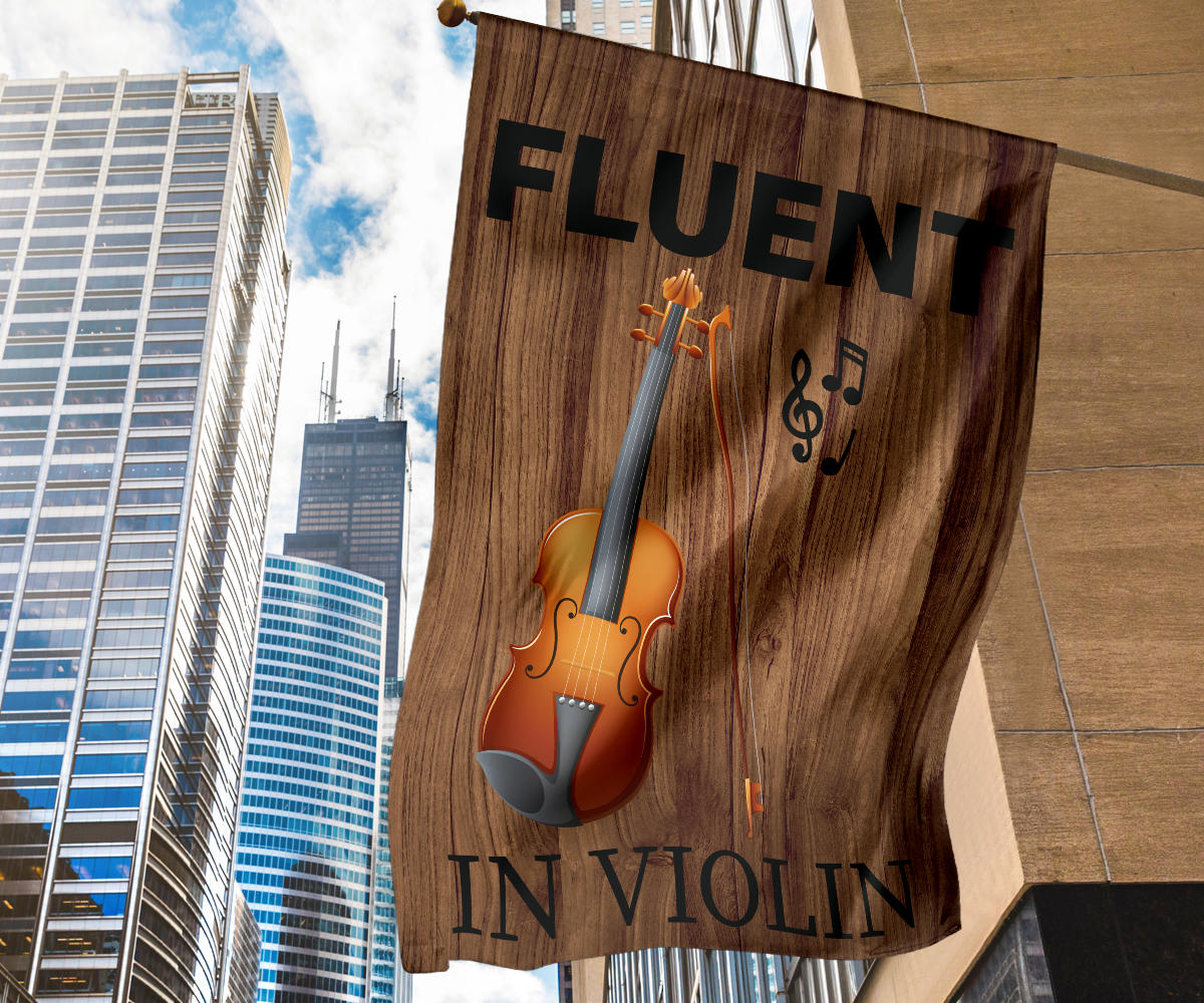 Fluent In Violin Flag