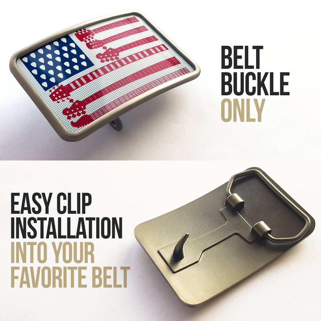 American Flag Guitar Belt Buckle - { shop_name }} - Review