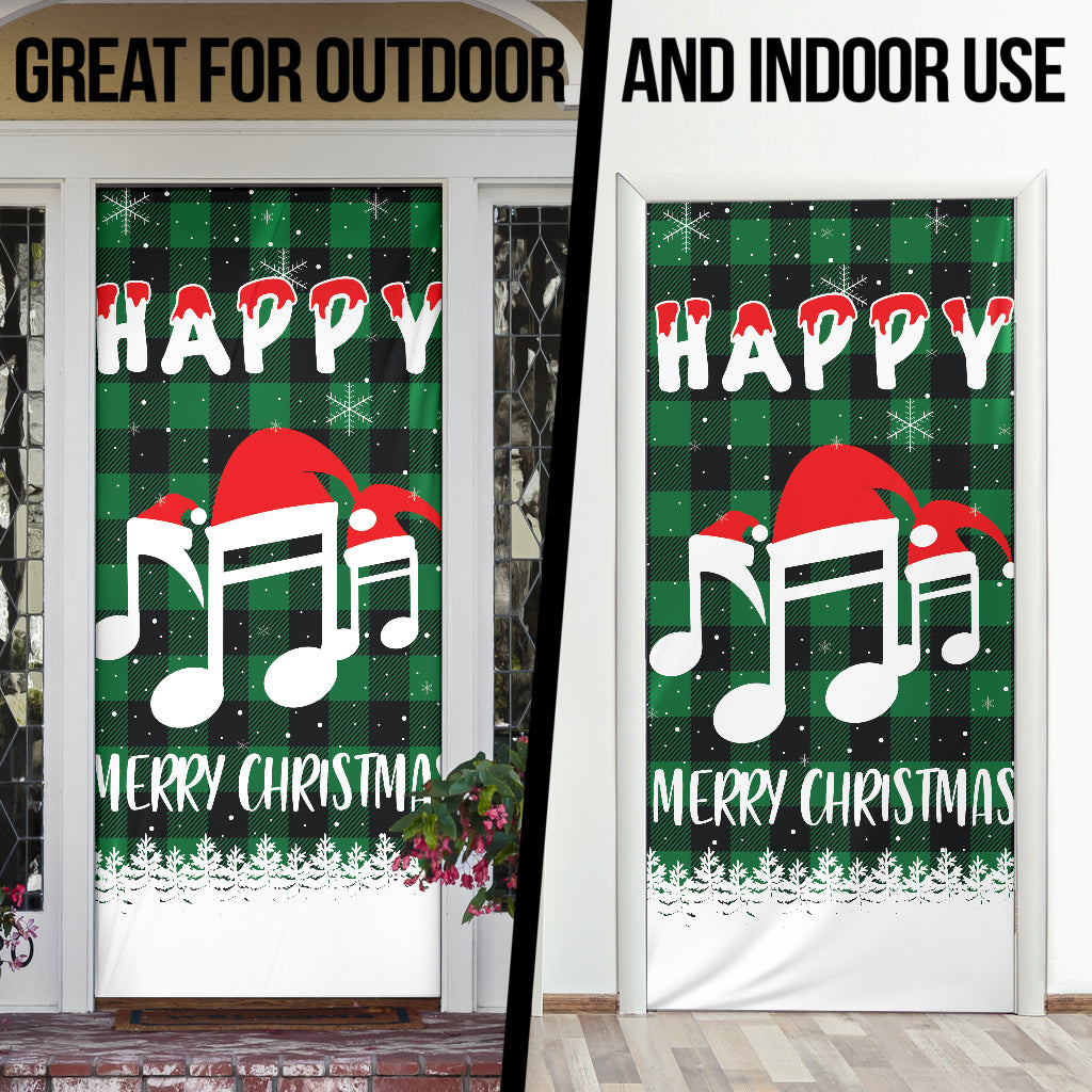 Christmas Music Notes Door Sock