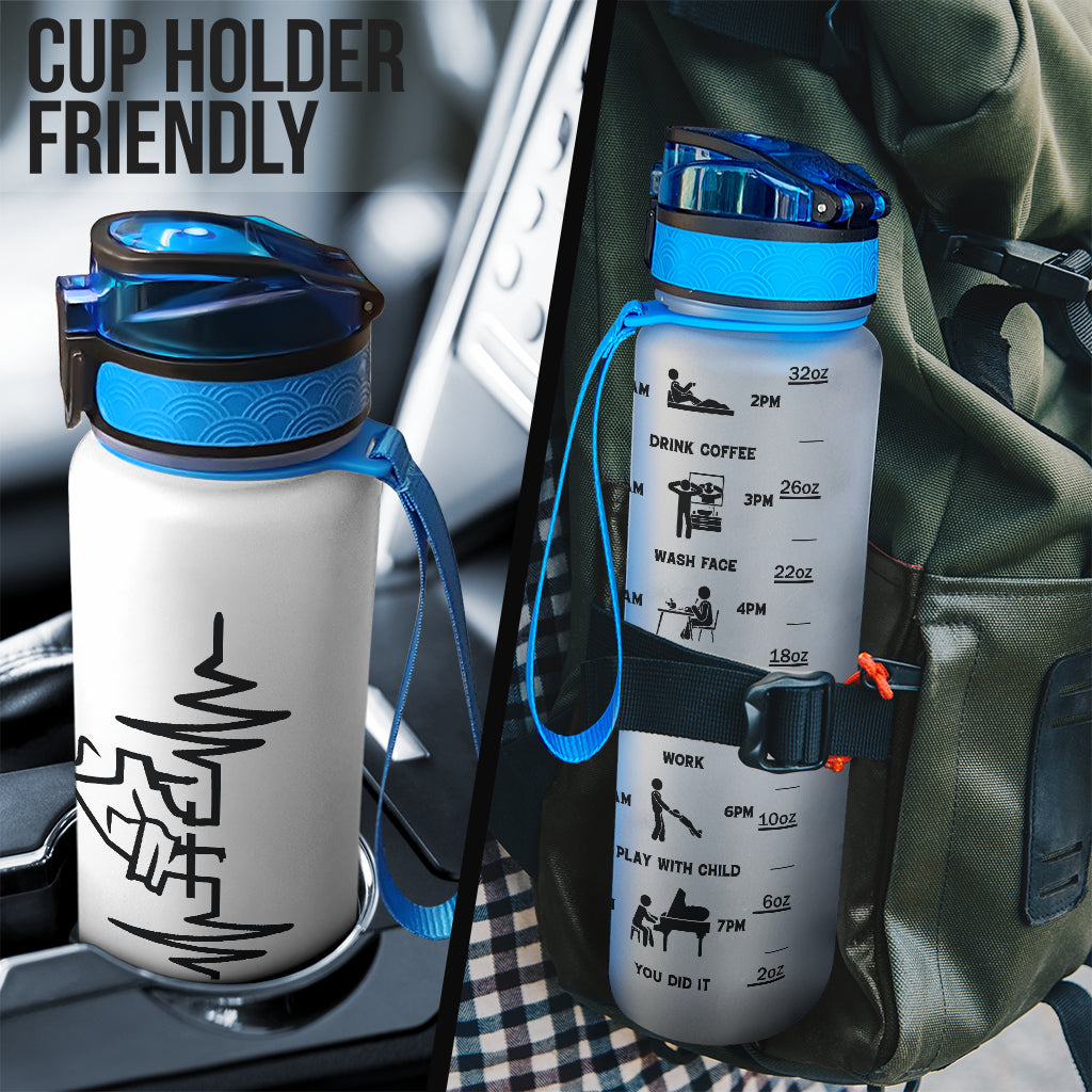 Piano Heartbeat Hydro Tracking Bottle