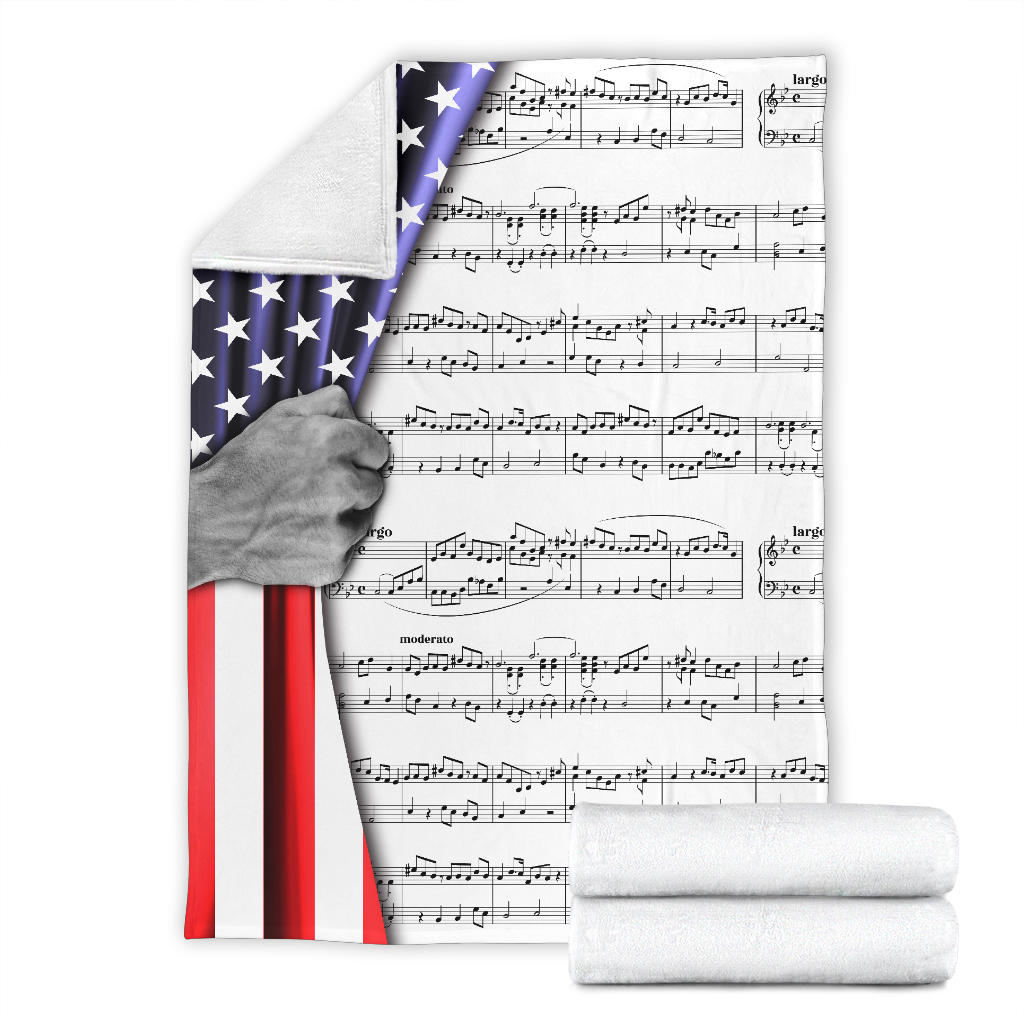 Sheet Music Notes Blanket