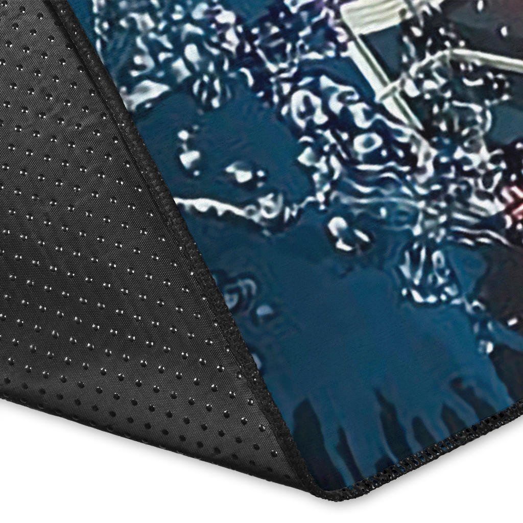 Ice Fire Saxophone Area Rug