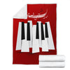 Piano  Key And Musical Notes Premium Blanket
