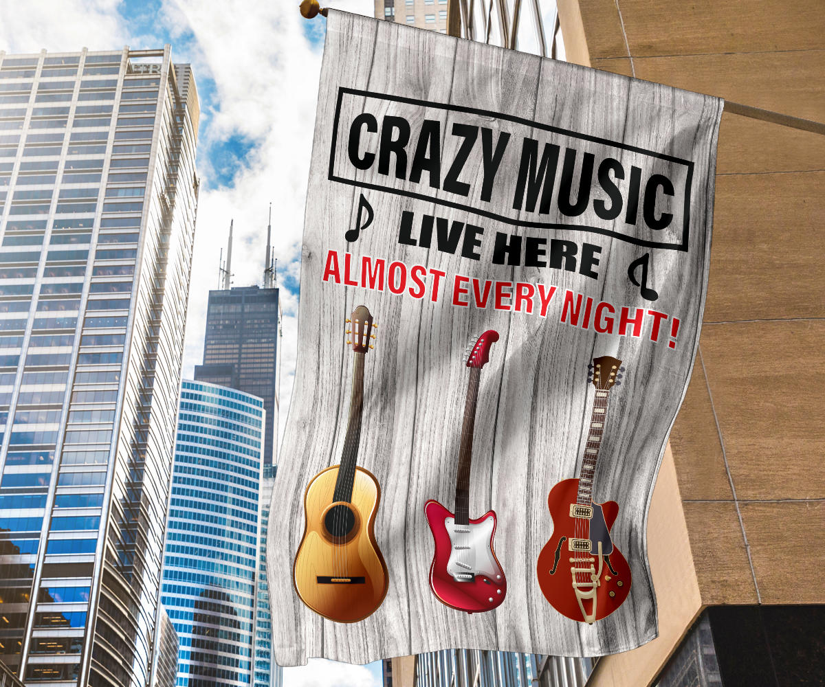 Music Live Here Flag