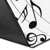 Musical Notes and Piano Keys Area Rug