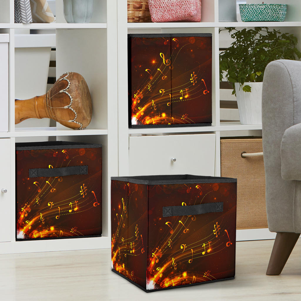 Music Notes Floating Storage Cube